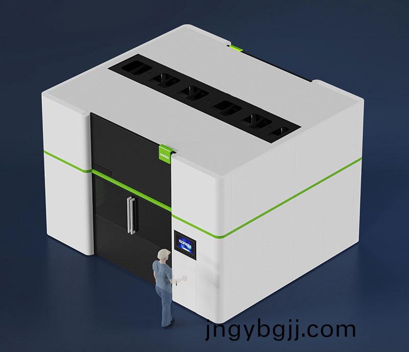 三維(wei)機器人激光切割機,三維激光切割機,3D激光切(qie)割機,全封閉式安全防護欄